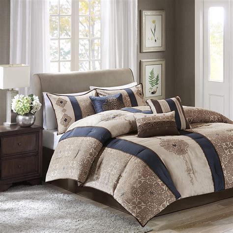 Blue And Tan Bedding Sets